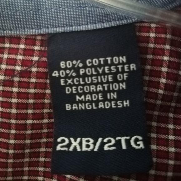 Men's long sleeve button down - Chaps 2XB/2TG - Picture 3 of 5